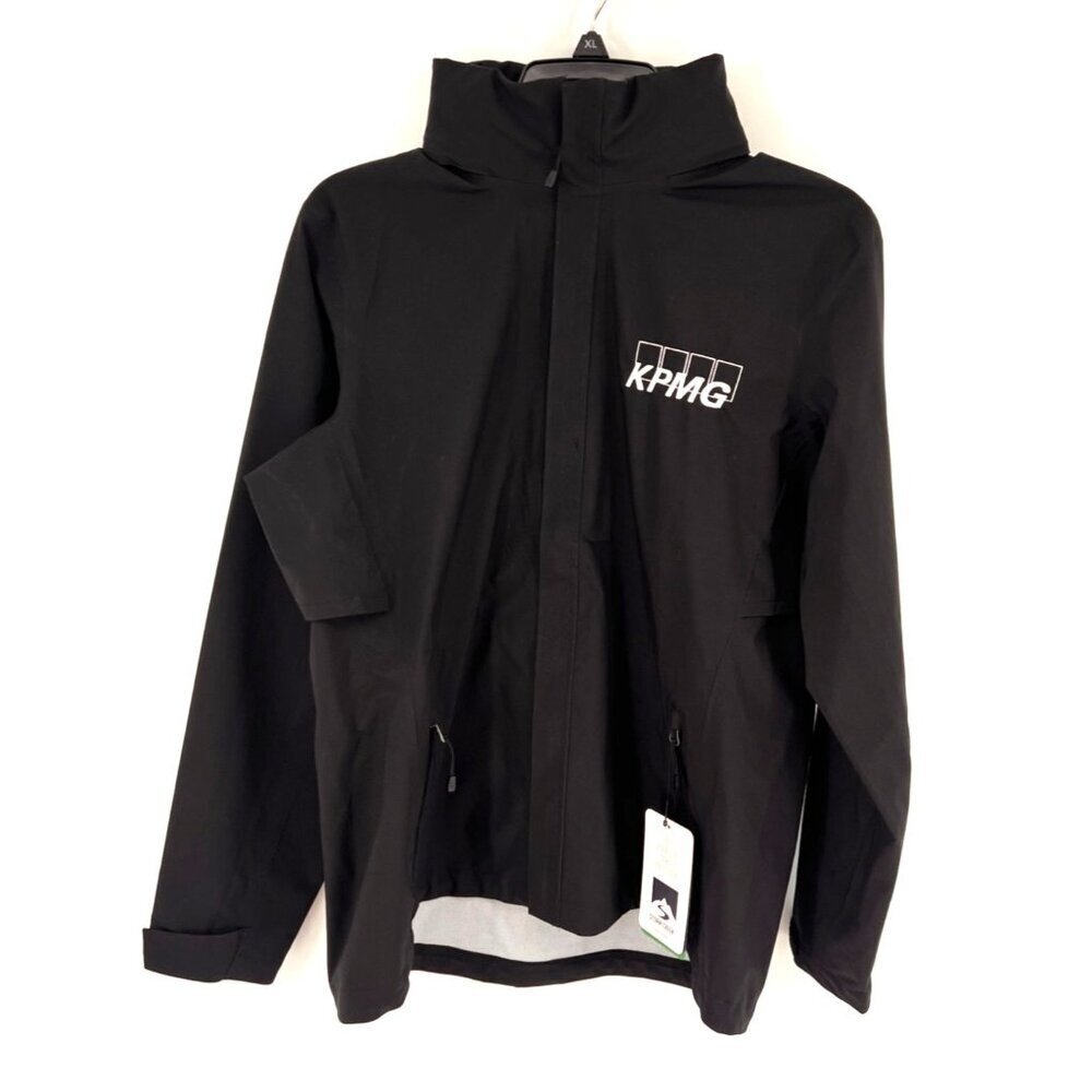 NEW Storm Creek Womens Explorer Rain Jacket Black Size Medium Full Zip Hooded